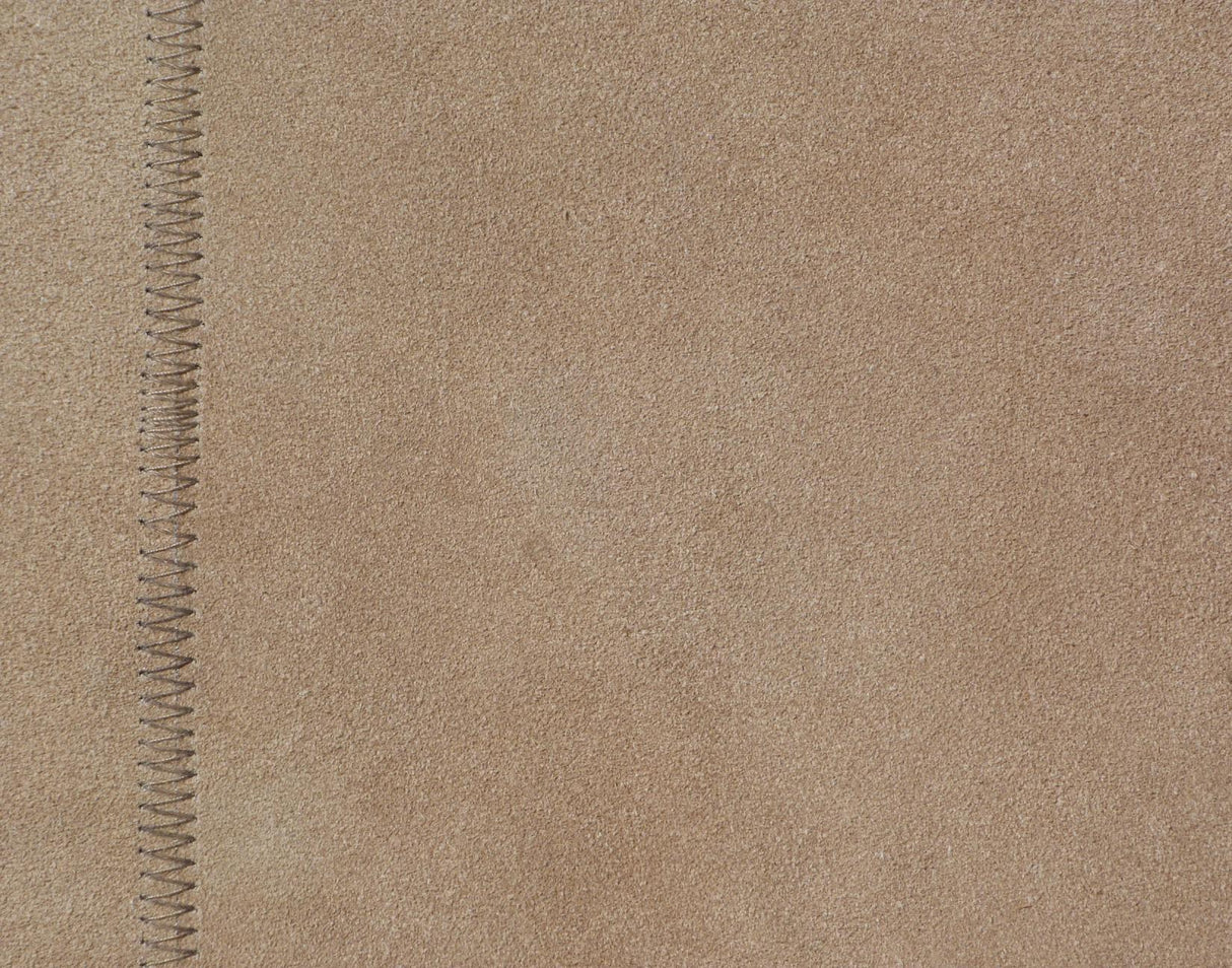 Exquisite Rugs Leather Suede Handmade Leather Hide in 2185 Beige 5' x 8' Area Rug