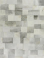 Exquisite Rugs Natural Hide Handmade Leather Hide in 2189 Silver/Gray 5' x 8' Area Rug