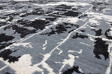Exquisite Rugs Cecily Hand Knotted Wool/Bamboo Silk in 2201 Black/Gray 8' x 10' Area Rug