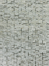 Exquisite Rugs Natural Hide Handmade Leather Hide in 2202 Silver/Ivory 8' x 11' Area Rug
