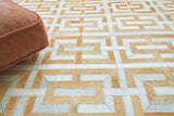 Exquisite Rugs Natural Hide Handmade Leather Hide in 2204 Beige/Ivory 8' x 11' Area Rug