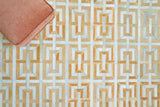Exquisite Rugs Natural Hide Handmade Leather Hide in 2204 Beige/Ivory 8' x 11' Area Rug