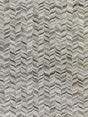Exquisite Rugs Natural Hide Handmade Leather Hide in 2207 Silver 8' x 11' Area Rug