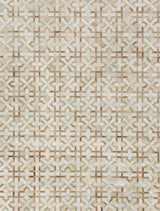 Exquisite Rugs Natural Hide Handmade Leather Hide in 2210 Beige/Ivory 5' x 8' Area Rug