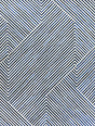 Exquisite Rugs Natural Hide Handmade Leather Hide in 2212 Navy/Ivory 6' x 9' Area Rug