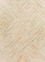 Exquisite Rugs Natural Hide Handmade Leather Hide in 2213 Beige/Ivory 5' x 8' Area Rug