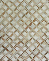 Exquisite Rugs Natural Hide Handmade Leather Hide in 2218 Beige 8' x 10' Area Rug