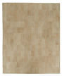 Exquisite Rugs Leather Suede Handmade Leather Hide in 2221 Beige 5' x 8' Area Rug