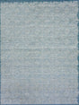 Exquisite Rugs Pavilion Flatweave Wool/Polyester in 2224 Blue/Silver 5' x 8' Area Rug
