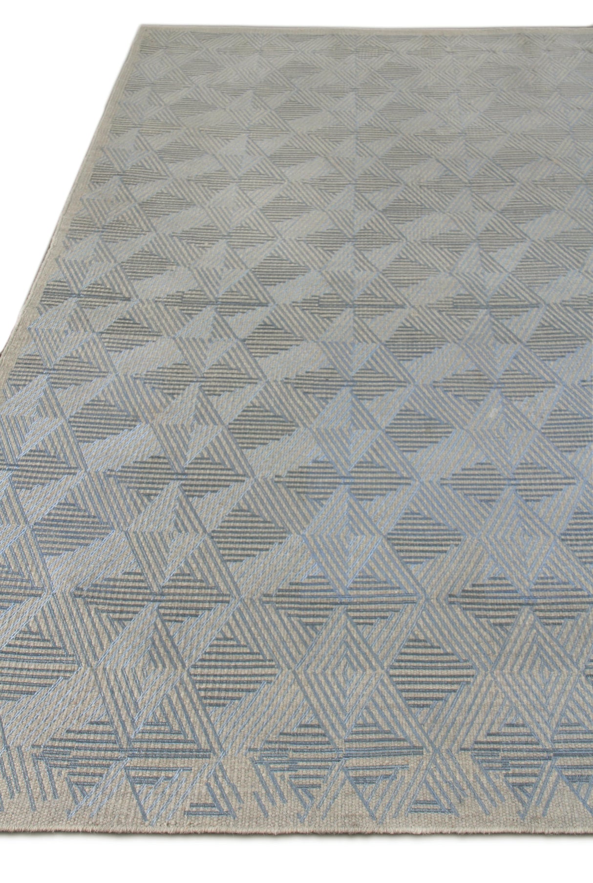 Exquisite Rugs Pavilion Flatweave Wool/Polyester in 2225 Ivory/Gray 5' x 8' Area Rug