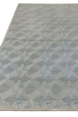 Exquisite Rugs Pavilion Flatweave Wool/Polyester in 2225 Ivory/Gray 5' x 8' Area Rug