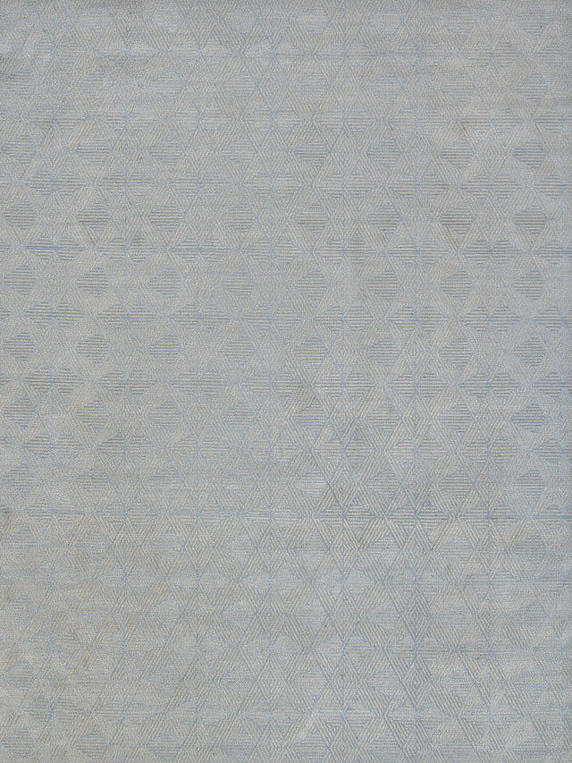 Exquisite Rugs Pavilion Flatweave Wool/Polyester in 2225 Ivory/Gray 9' x 12' Area Rug