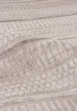Exquisite Rugs Addison Hand Loomed Bamboo Silk in 2234 Aluminum 6' x 9' Area Rug