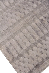 Exquisite Rugs Addison Hand Loomed Bamboo Silk in 2237 Dark Beige/Multi 6' x 9' Area Rug