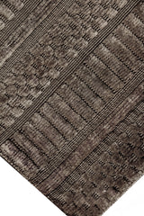 Exquisite Rugs Addison Hand Loomed Bamboo Silk in 2242 Brown 6' x 9' Area Rug