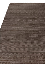 Exquisite Rugs Addison Hand Loomed Bamboo Silk in 2242 Brown 6' x 9' Area Rug