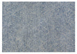 Exquisite Rugs Moroccan Hand Knotted New Zealand Wool in 2245 Blue 6' x 9' Area Rug