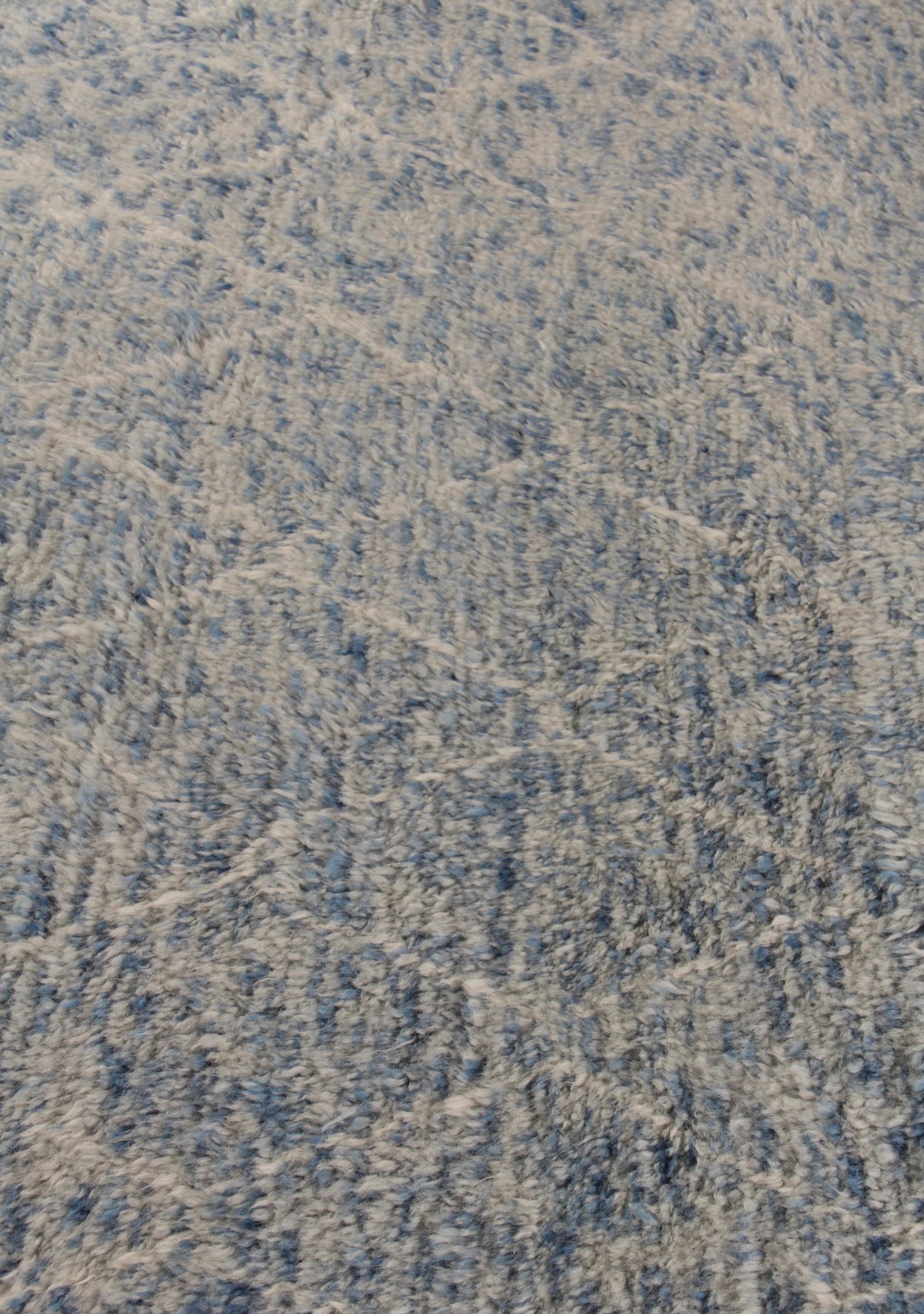Exquisite Rugs Moroccan Hand Knotted New Zealand Wool in 2245 Blue 6' x 9' Area Rug