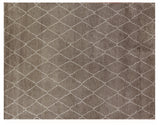 Exquisite Rugs Moroccan Hand Knotted New Zealand Wool in 2250 Brown 8' x 10' Area Rug