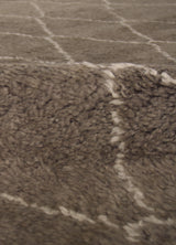 Exquisite Rugs Moroccan Hand Knotted New Zealand Wool in 2250 Brown 8' x 10' Area Rug