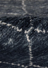 Exquisite Rugs Moroccan Hand Knotted New Zealand Wool in 2251 Charcoal 9' x 12' Area Rug