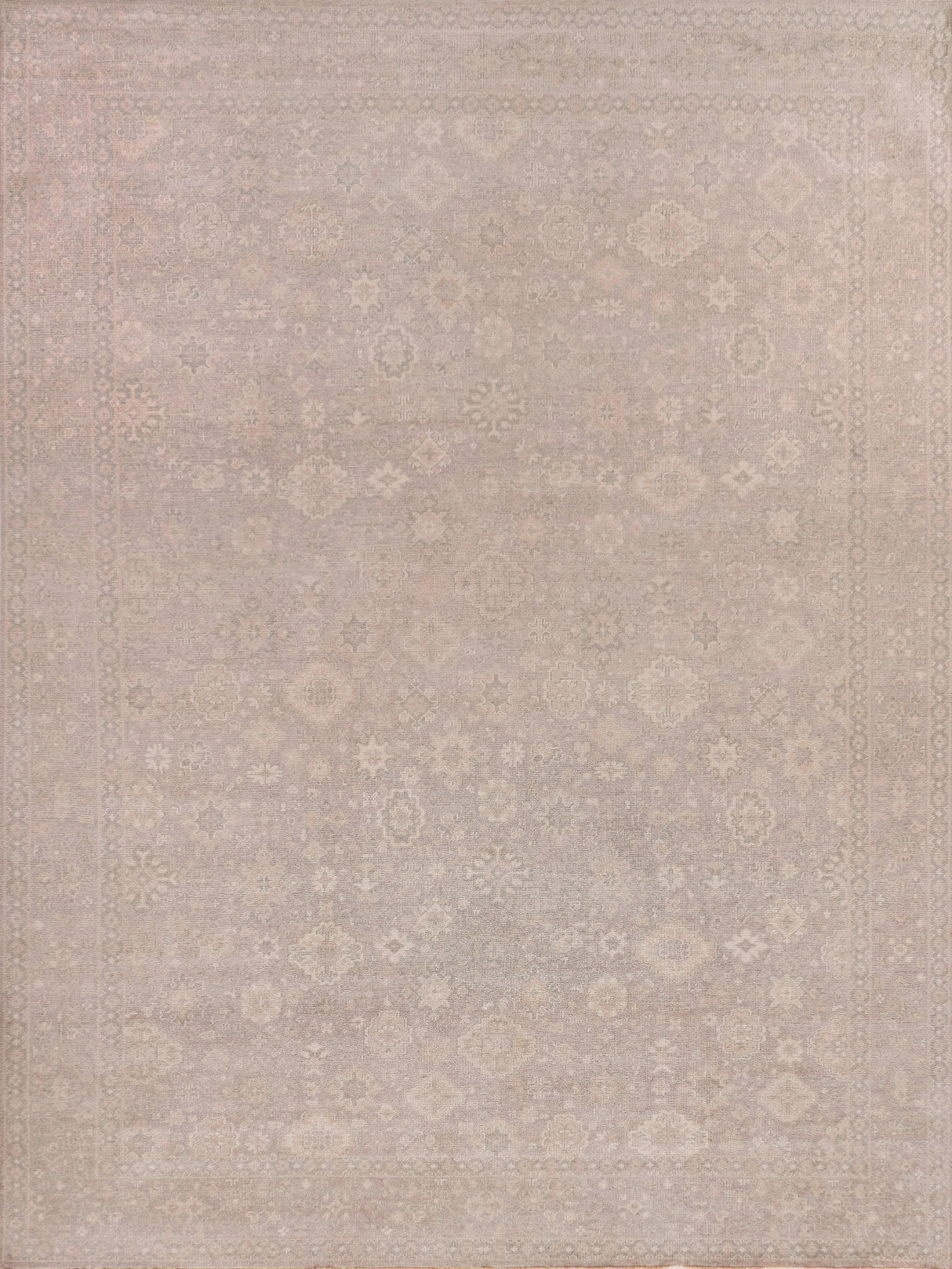 Exquisite Rugs Restoration Hand Knotted New Zealand Wool in 2252 Beige/Gold 8' x 10' Area Rug