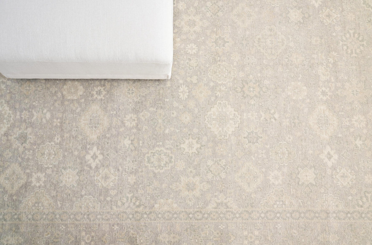 Exquisite Rugs Restoration Hand Knotted New Zealand Wool in 2252 Beige/Gold 10' x 8' Area Rug