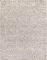 Exquisite Rugs Restoration Hand Knotted New Zealand Wool in 2253 Light Blue/Beige 4' x 6' Area Rug