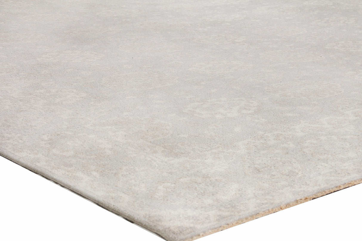 Exquisite Rugs Restoration Hand Knotted New Zealand Wool in 2253 Light Blue/Beige 4' x 6' Area Rug