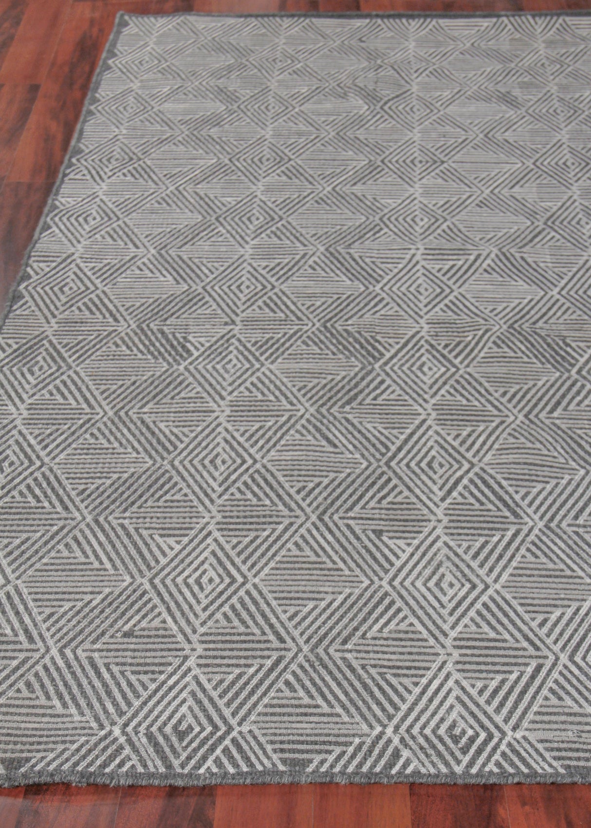 Exquisite Rugs Pavilion Flatweave Wool/Polyester in 2256 Charcoal 8' x 10' Area Rug