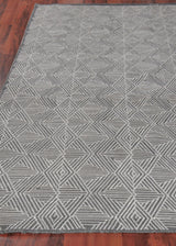 Exquisite Rugs Pavilion Flatweave Wool/Polyester in 2256 Charcoal 8' x 10' Area Rug