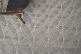 Exquisite Rugs Pavilion Flatweave Wool/Polyester in 2304 Gray 12' x 15' Area Rug