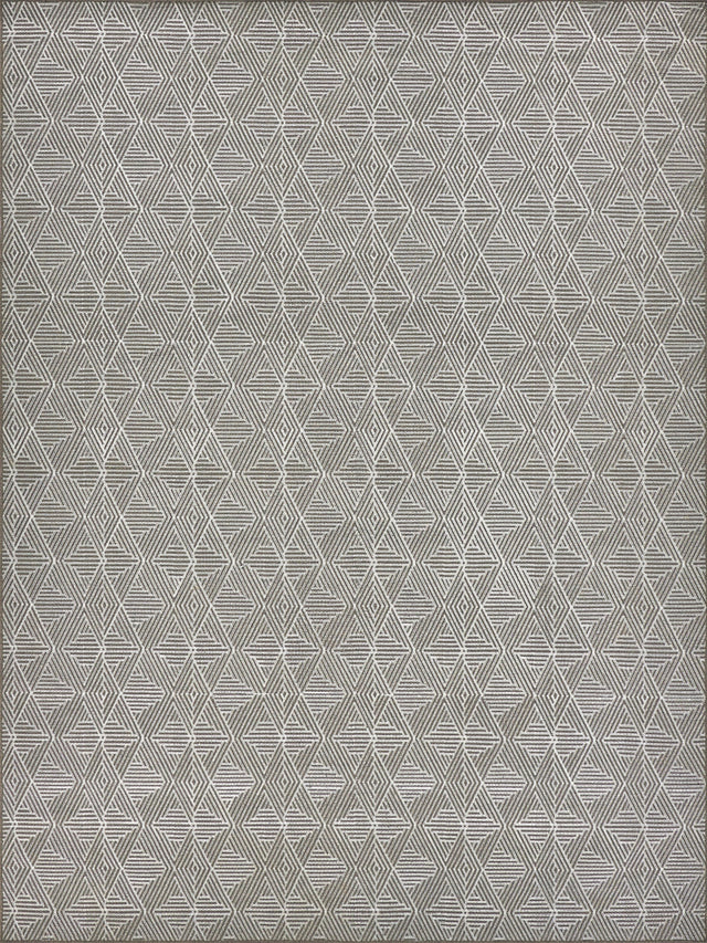 Exquisite Rugs Pavilion Flatweave Wool/Polyester in 2304 Gray 12' x 15' Area Rug