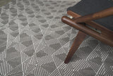 Exquisite Rugs Pavilion Flatweave Wool/Polyester in 2304 Gray 5' x 8' Area Rug