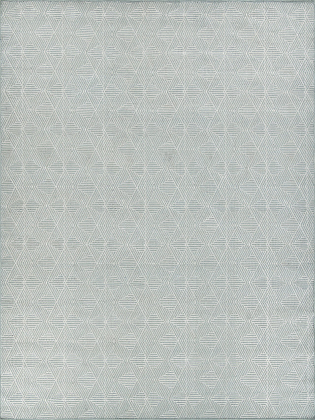 Exquisite Rugs Pavilion Flatweave Wool/Polyester in 2305 Denim 8' x 10' Area Rug