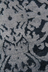 Exquisite Rugs Lexington Hand Knotted Wool/Bamboo Silk in 2380 Denim Blue/Light Blue 8' x 10' Area Rug