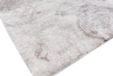 Exquisite Rugs Antique'd Silk Hand Knotted Bamboo Silk in 2431 Beige/Ivory/Gray 6' x 9' Area Rug