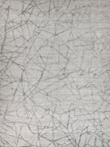 Exquisite Rugs Windsor Hand-loomed Wool/Bamboo Silk 2440 Gray 4' x 6' Area Rug