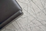 Exquisite Rugs Windsor Hand-loomed Wool/Bamboo Silk 2440 Gray 4' x 6' Area Rug