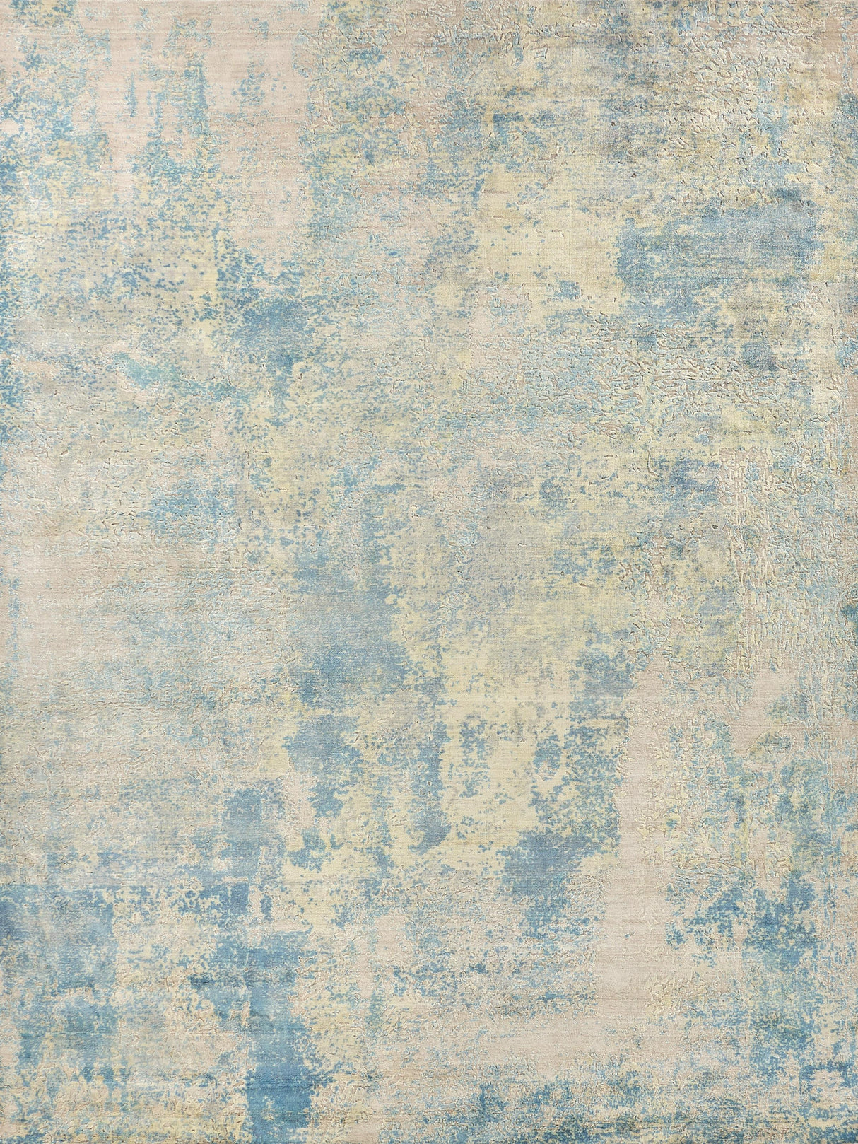 Exquisite Rugs Roset Hand Loomed Bamboo Silk in 2508 Beige/Blue 8' x 10' Area Rug