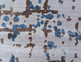 Exquisite Rugs Antolini Hand Loomed Bamboo Silk in 2510 Ivory/Blue 8' x 10' Area Rug