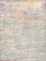 Exquisite Rugs Reflections Hand Loomed Bamboo Silk in 2511 Light Beige/Blue 8' x 10' Area Rug