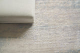 Exquisite Rugs Reflections Hand Loomed Bamboo Silk in 2511 Light Beige/Blue 8' x 10' Area Rug