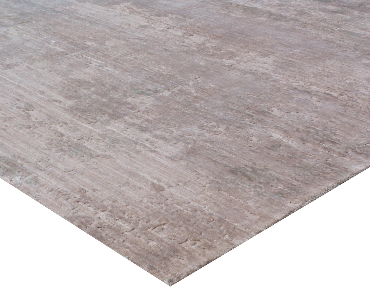 Exquisite Rugs Reflections Hand Loomed Bamboo Silk in 2512 Beige 8' x 10' Area Rug