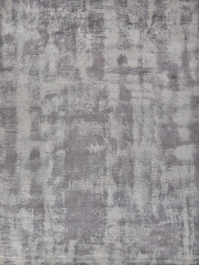 Exquisite Rugs Antolini Hand Loomed Bamboo Silk in 2514 Gray 9' x 12' Area Rug
