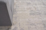Exquisite Rugs Roset Hand Loomed Bamboo Silk in 2516 Silver/Gray 12' x 15' Area Rug
