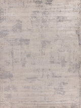 Exquisite Rugs Roset Hand Loomed Bamboo Silk in 2516 Silver/Gray 9' x 12' Area Rug
