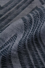 Exquisite Rugs Reflections Hand Loomed Bamboo Silk in 2523 Blue/Denim 8' x 10' Area Rug