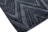 Exquisite Rugs Reflections Hand Loomed Bamboo Silk in 2523 Blue/Denim 8' x 10' Area Rug