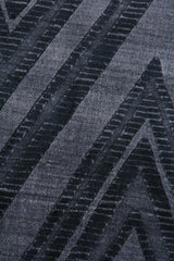 Exquisite Rugs Reflections Hand Loomed Bamboo Silk in 2523 Blue/Denim 8' x 10' Area Rug